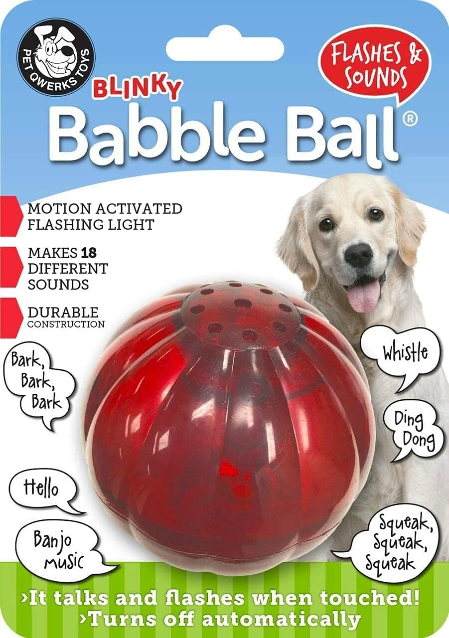 Pet Qwerks Blinky Babble Ball - Fluff this...